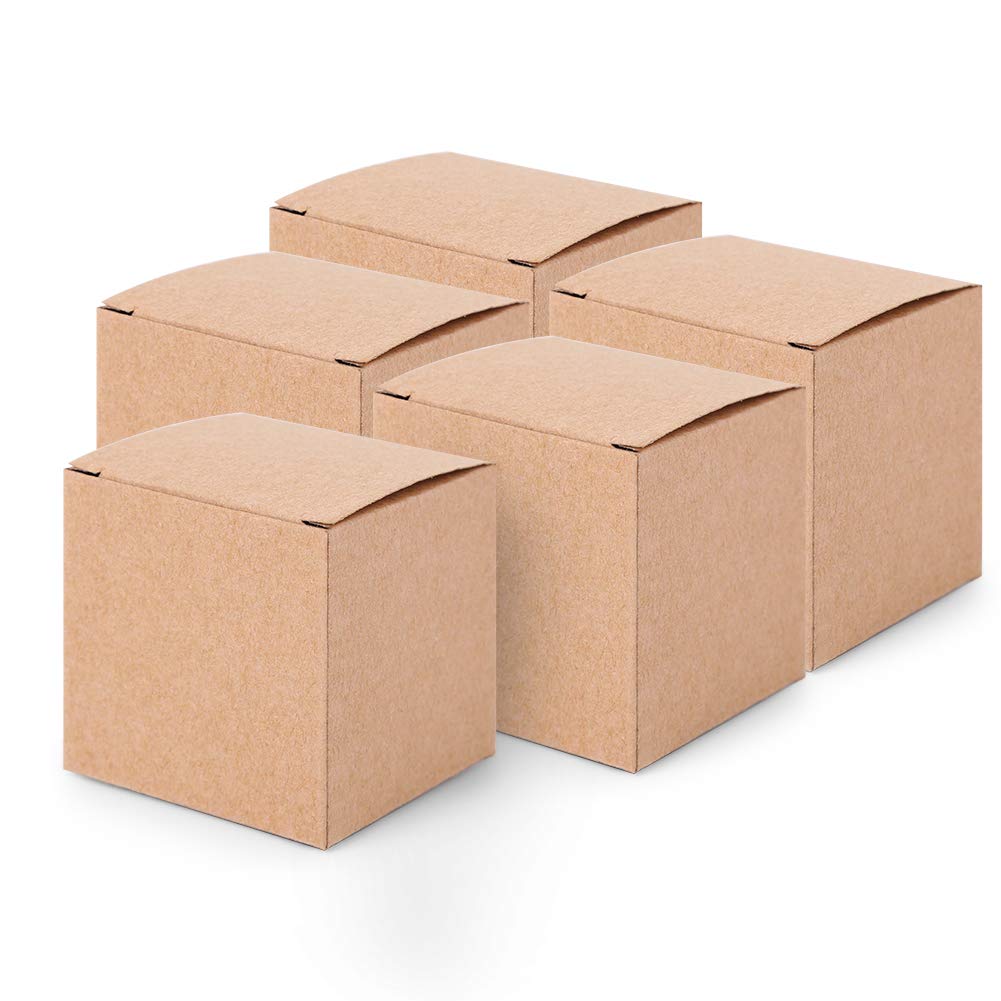 50PCS Kraft Gift Boxes for Wedding Favors & Party Decor