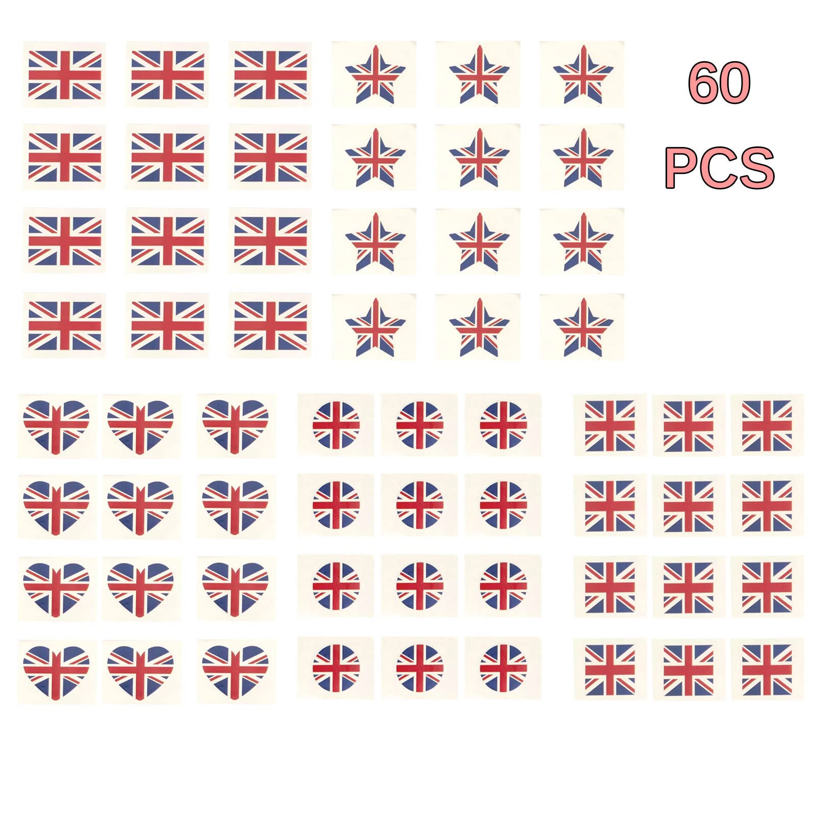 Waterproof Temporary Tattoos Stickers - 50PCS Fun Body Art Decals for Parties, Events & Celebrations - Perfect for Halloween, Birthdays, Anniversaries and Festive Body Decorations