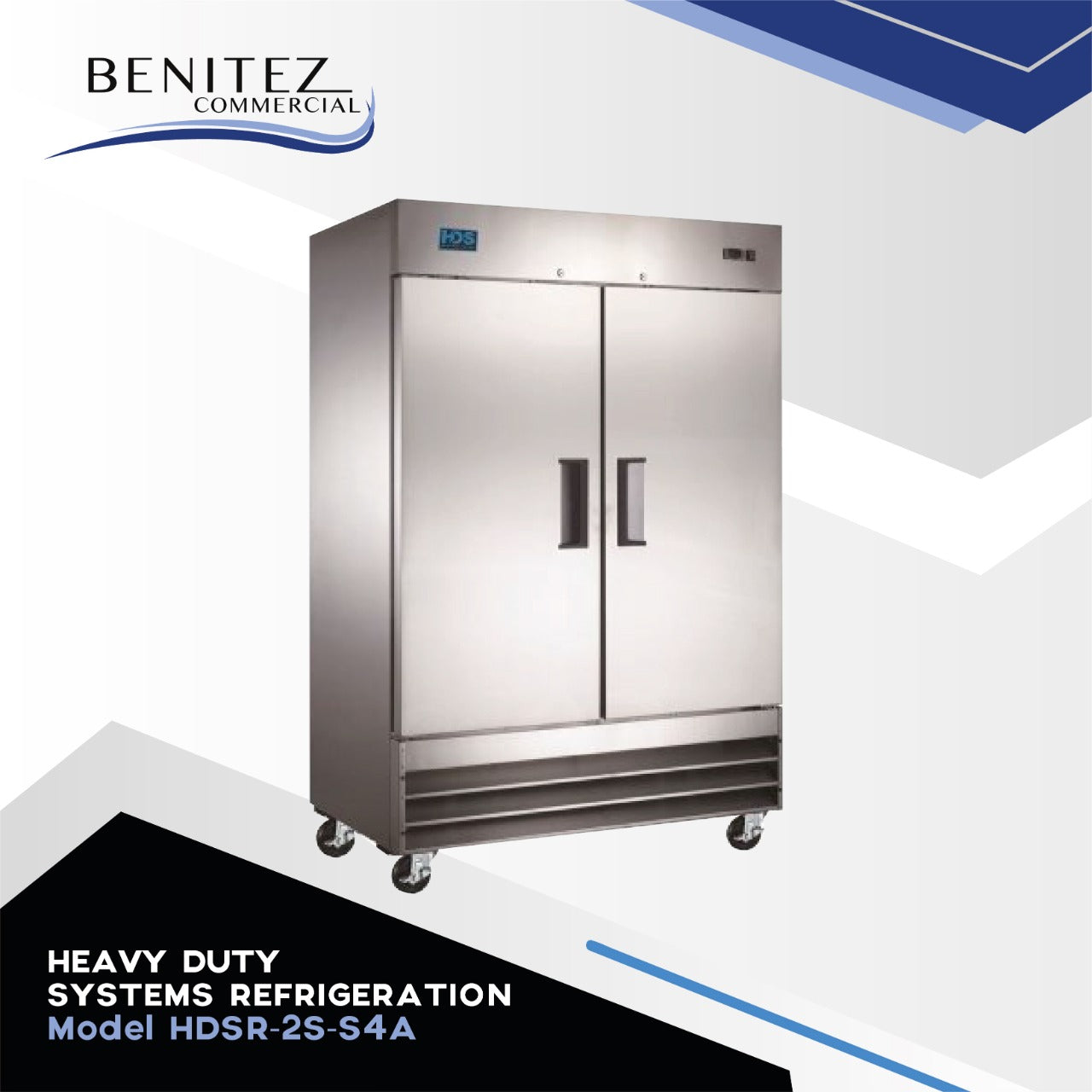 Heavy Duty Refrigeration System HDSF 2S S4A - Commercial Freezer for Restaurants, Grocery Stores & Food Trucks