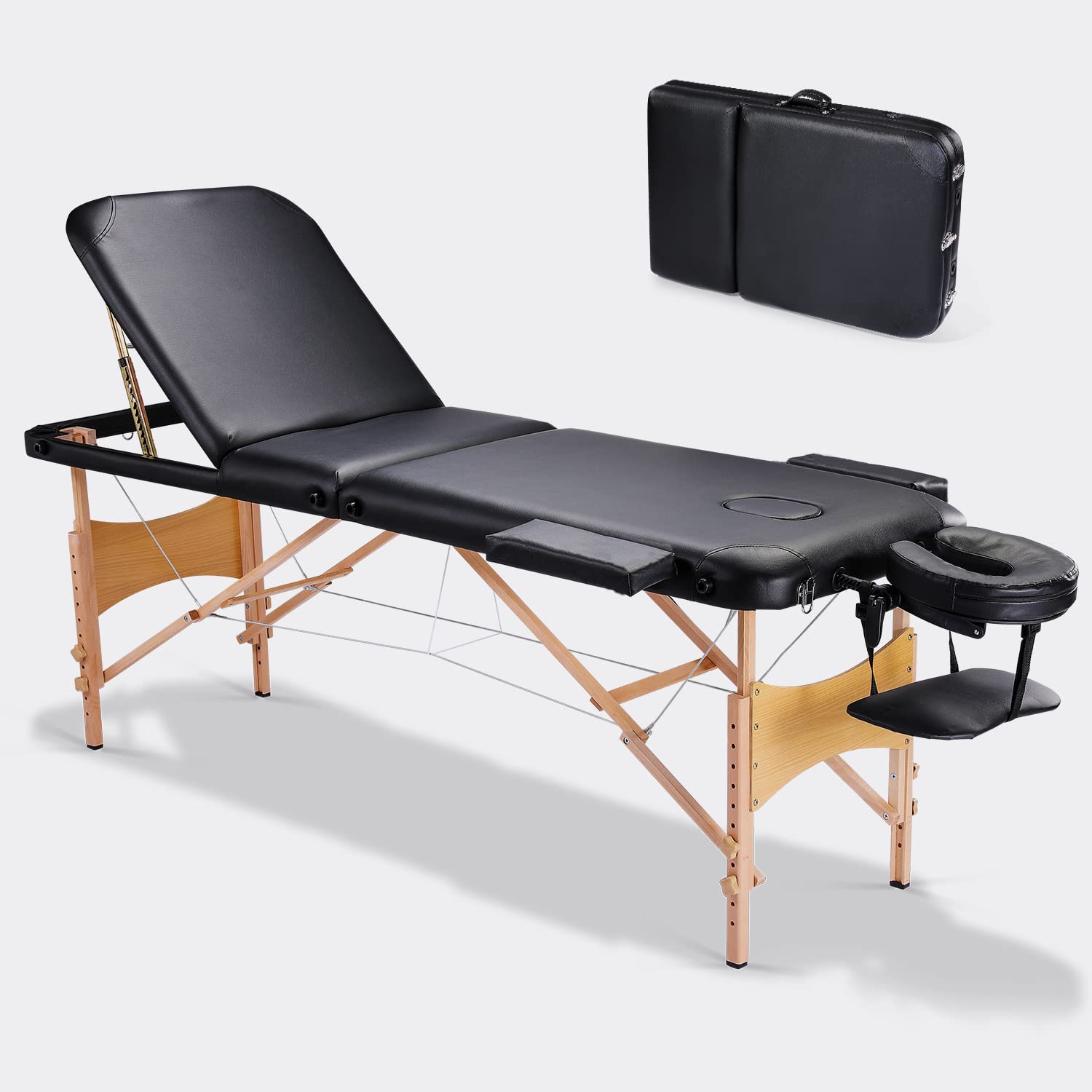 Professional 3-Section Portable Massage Table Bed - 84