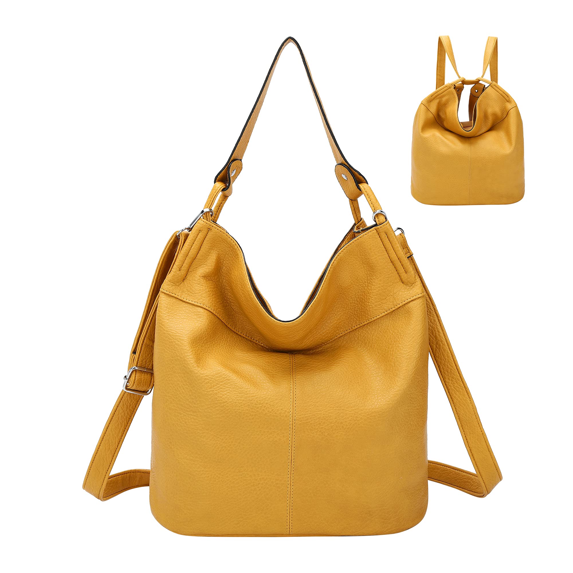 Women's Convertible Backpack Purse - Fashionable Crossbody Handbag & Shoulder Bag for Work, Travel & Everyday Use
