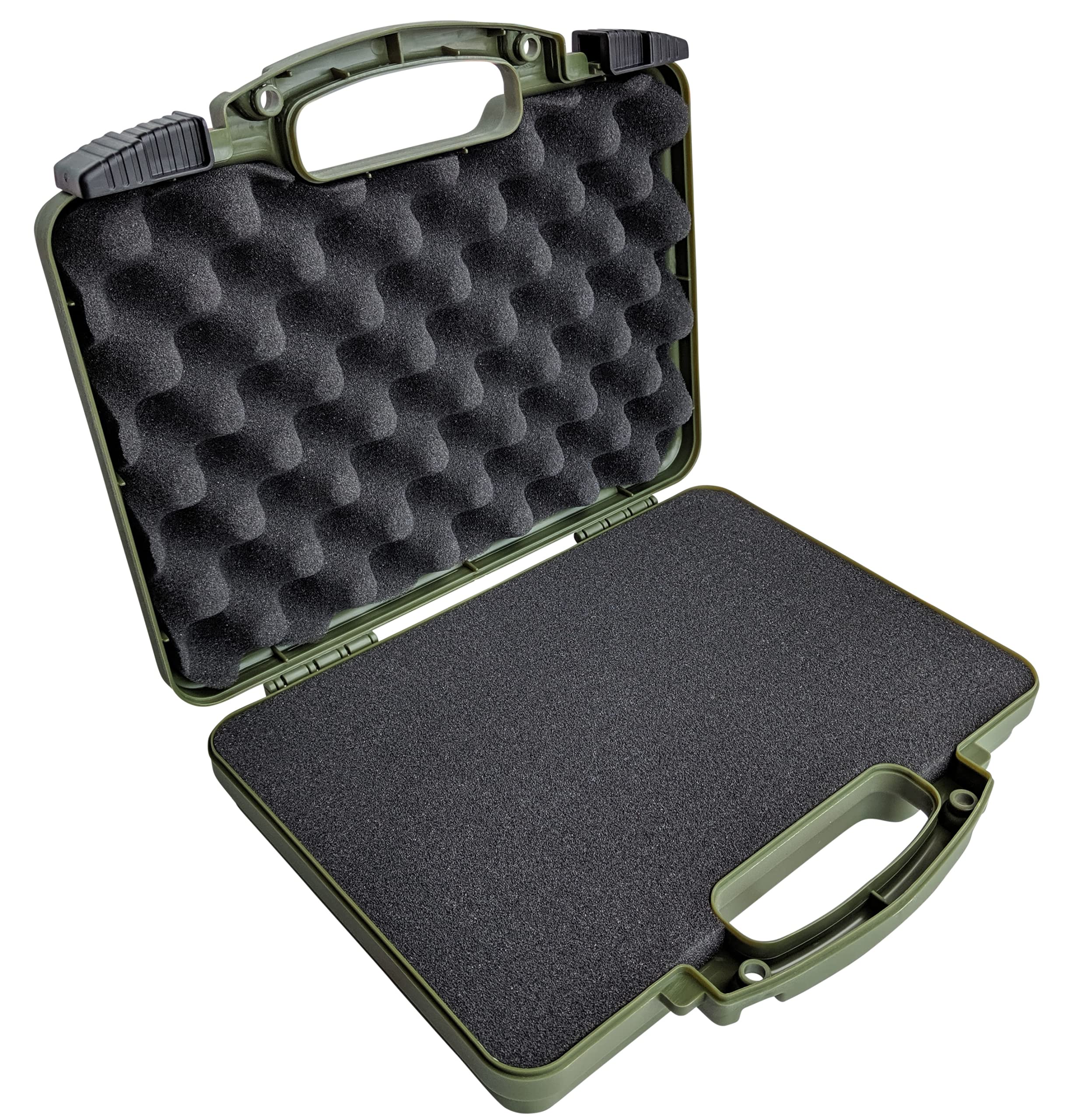 **TSA Approved Gun Case for Handgun & Pistol - Cedar Mill Fine Firearms Airline Approved Hard Travel Case (12.3”x10.5”) - Perfect for 9mm, Revolver & Firearm Storage at Range, Travel & Outdoor Shooting**