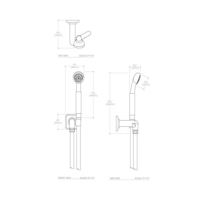 Chrome Waterworks Ludlow Handheld Shower Head with Hook - Perfect for Bathroom, Spa & Relaxation at Home