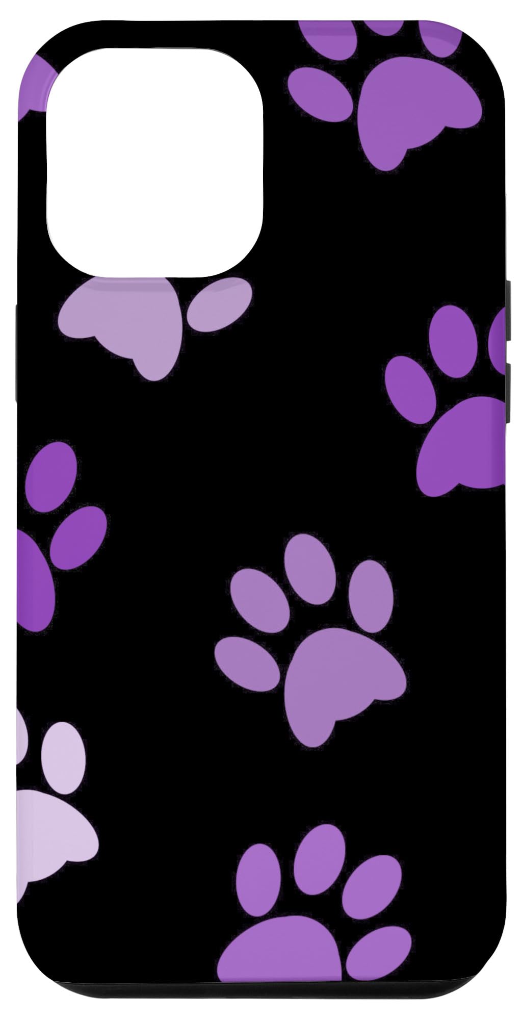 iPhone 12 Pro Max Cute Dog Paw Case - Purple for Pet Lovers