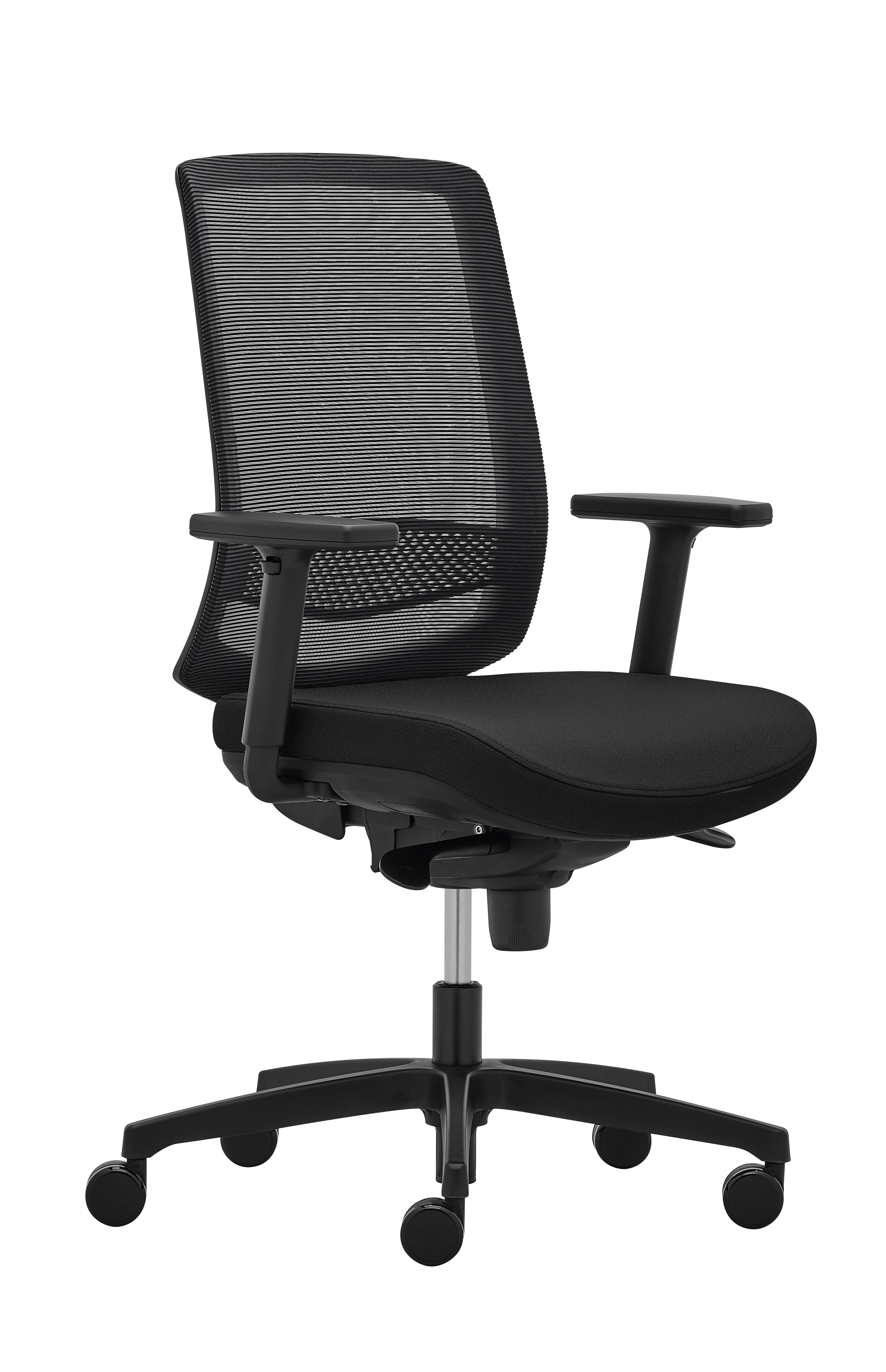 Ergonomic Office Chair with Mid Back Support - ADAPT TASK by Eurotech - Perfect for Home Office, Gaming & Computer Workstations