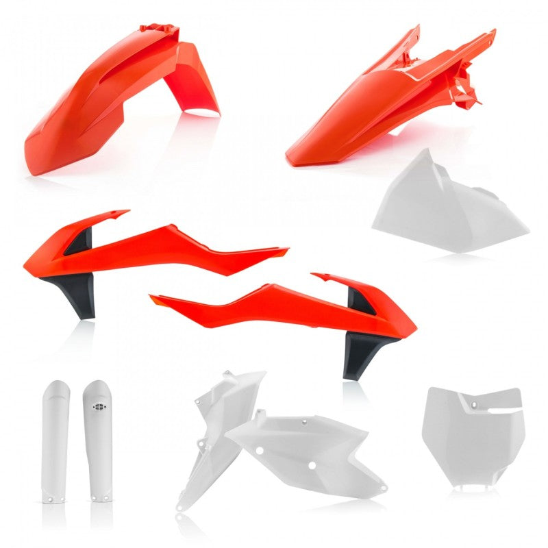 Acerbis Full Plastic Kit for KTM 125-450 SX/SX-F/XC/XC-F (16-18) - OEM Replacement - Perfect for Motocross & Off-Road Racing