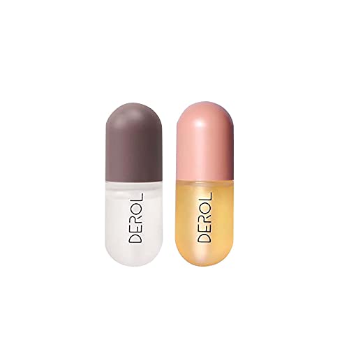 YINKEO Lip Plumping Set - Day & Night Lip Care Kit with Natural Essence & Cream for Softer, Fuller Lips - Enhances Elasticity & Beauty - Includes Plump Serum & Lip Balm Enhancer (Multicolor) - Perfect for Daily Hydration & Special Occasion Makeup Looks