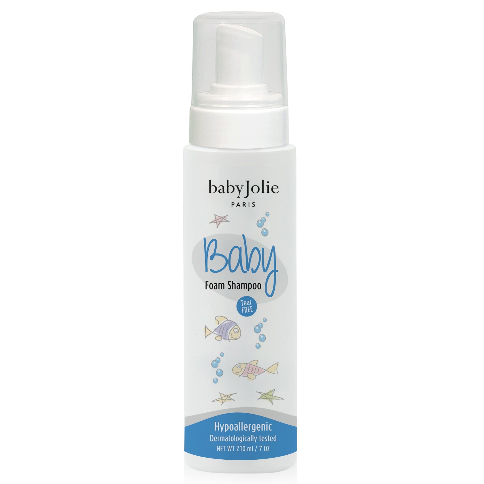 Gentle Foam Shampoo for Newborns & Babies | 7oz (210ml) | Tear-Free, Hypoallergenic Formula for Sensitive Skin | Perfect for Bath Time & Daily Hair Care
