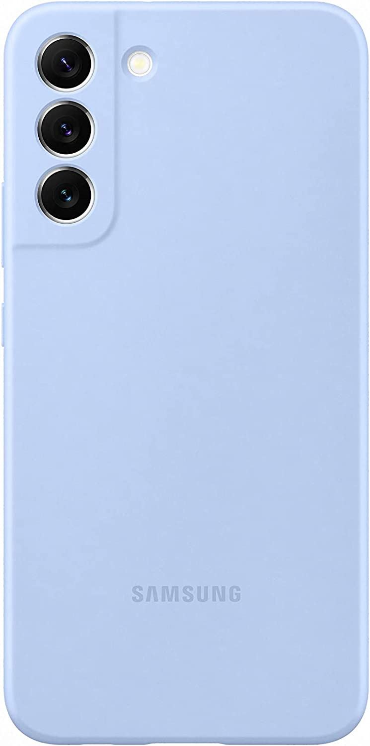 Samsung Galaxy S22 Plus Case - Soft Silicone Protective Cover with Shock Absorption, Sky Blue (EF-PS906TLEGWW) - Perfect for Daily Use, Travel & Outdoor Activities