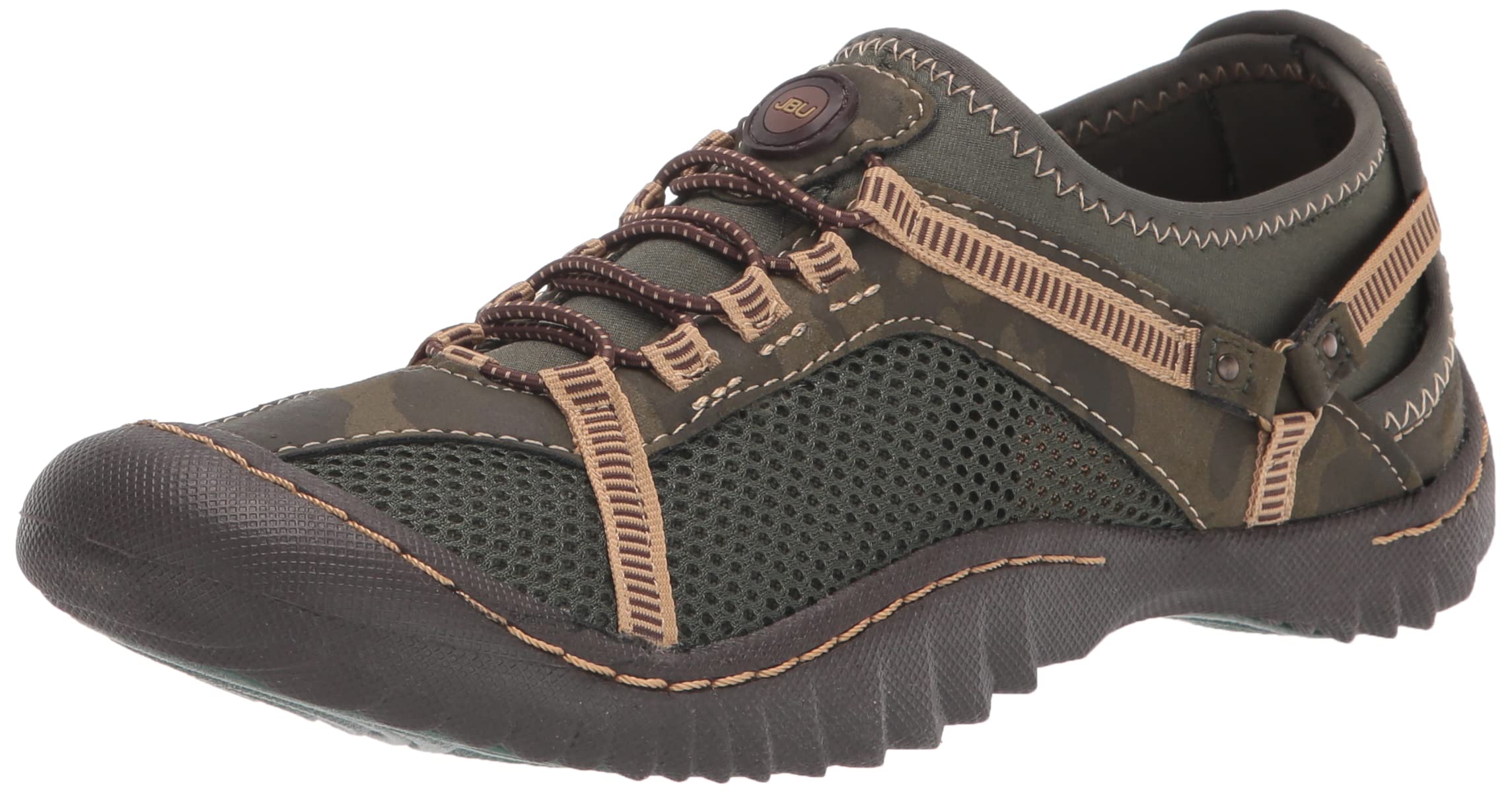 JBU Tahoe Water Ready Women's Outdoor Comfort Closed Toe Slip On Water Shoes for Beach, Pool, and Kayaking Adventures
