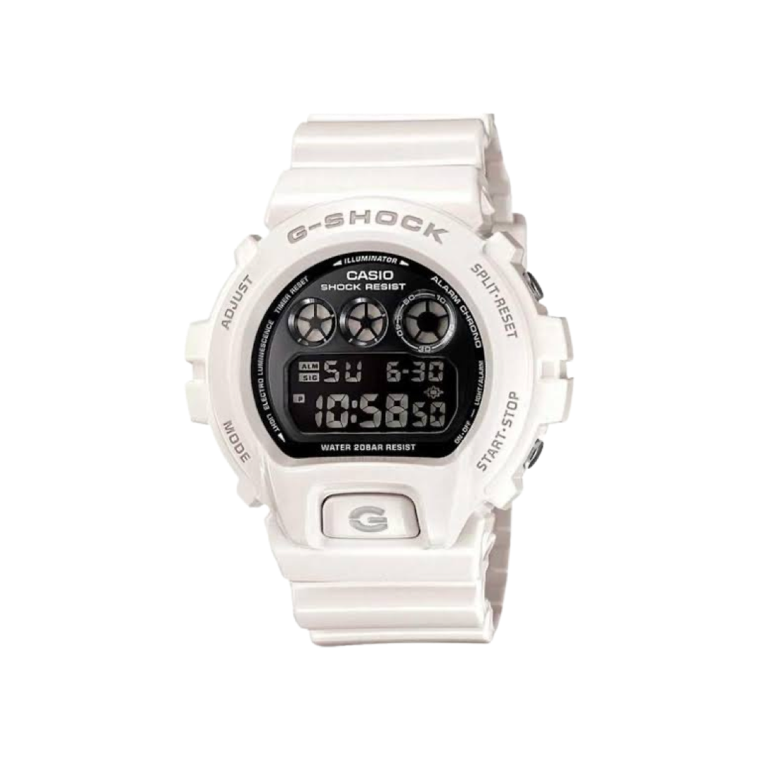 Casio G-Shock Digital Chronograph Men's Watch - White Sports Watch for Outdoor Activities, Running & Adventure