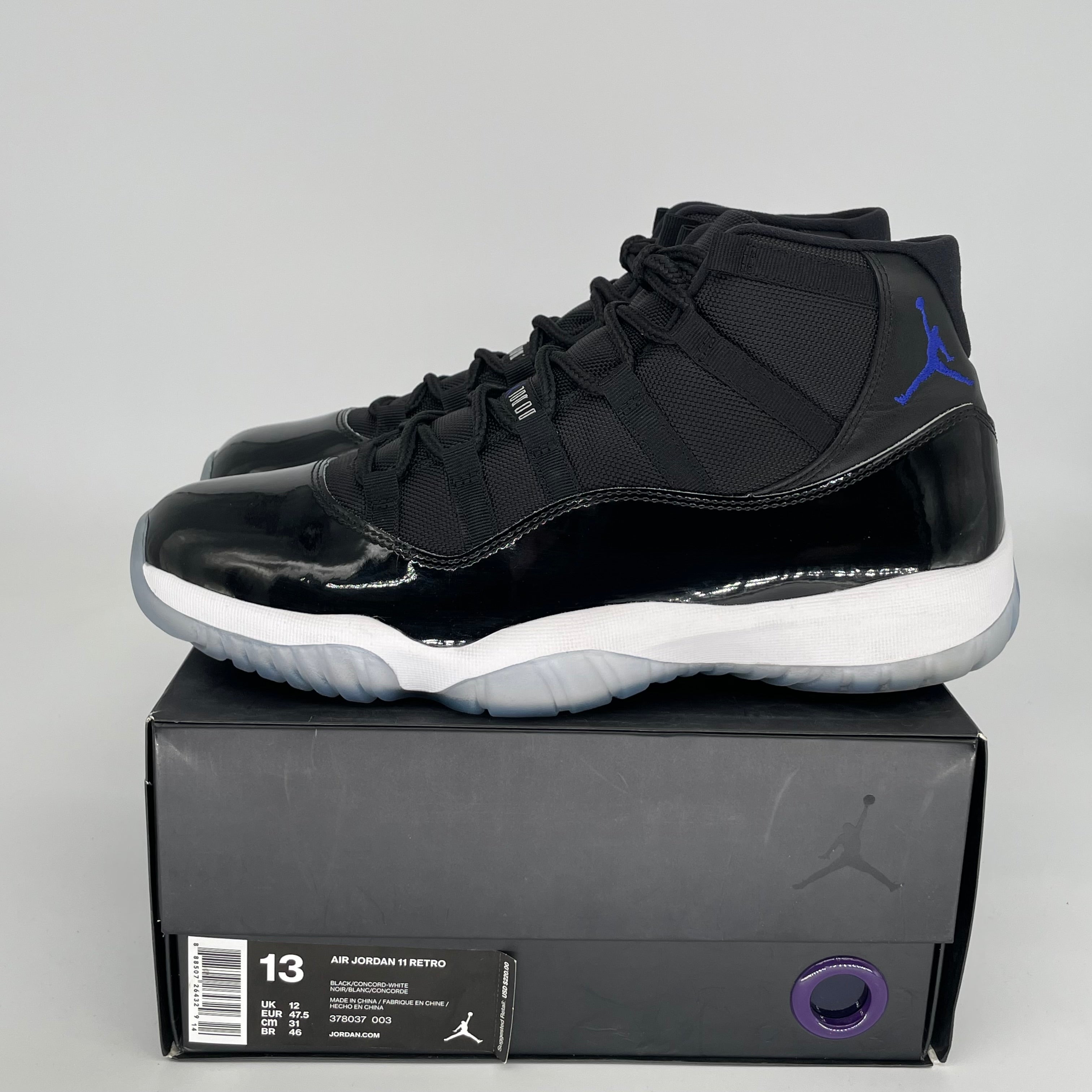 Air Jordan 11 Retro 'Space Jam' Men's Basketball Shoes Size 13 - 378037-003 | Official NBA Game & Streetwear Sneakers for Basketball & Casual Wear