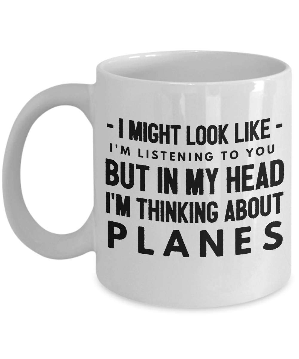 Funny Airplane Coffee Mug - Humorous Pilot & Flight Attendant Gift for Men, Women, Coworkers - Perfect for Office, Travel & Aviation Lovers