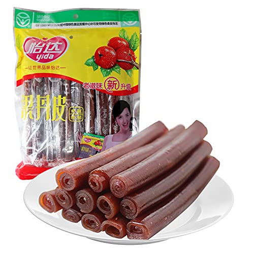 Yida Fruit Pean Bark 500g - Sweet Candied Dried Fruit Snack for Adults & Kids - Healthy Natural Hawthorn Treat - Perfect for Lunchboxes, Office Snacks & Road Trips (Packaging May Vary)