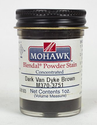 Mohawk Blendal Powder Stain - Dark Van Dyke Brown Wood Stain for Furniture Restoration & DIY Projects | Perfect for Cabinets, Tables & Woodworking