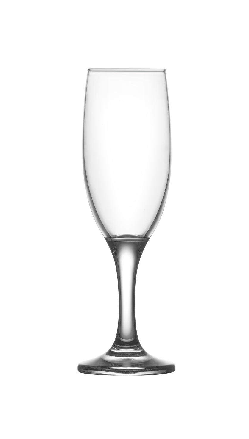 2-Pack 6 oz Champagne Glasses - Elegant Crystal Clear Flutes for Toasting, Weddings, Parties & Celebrations