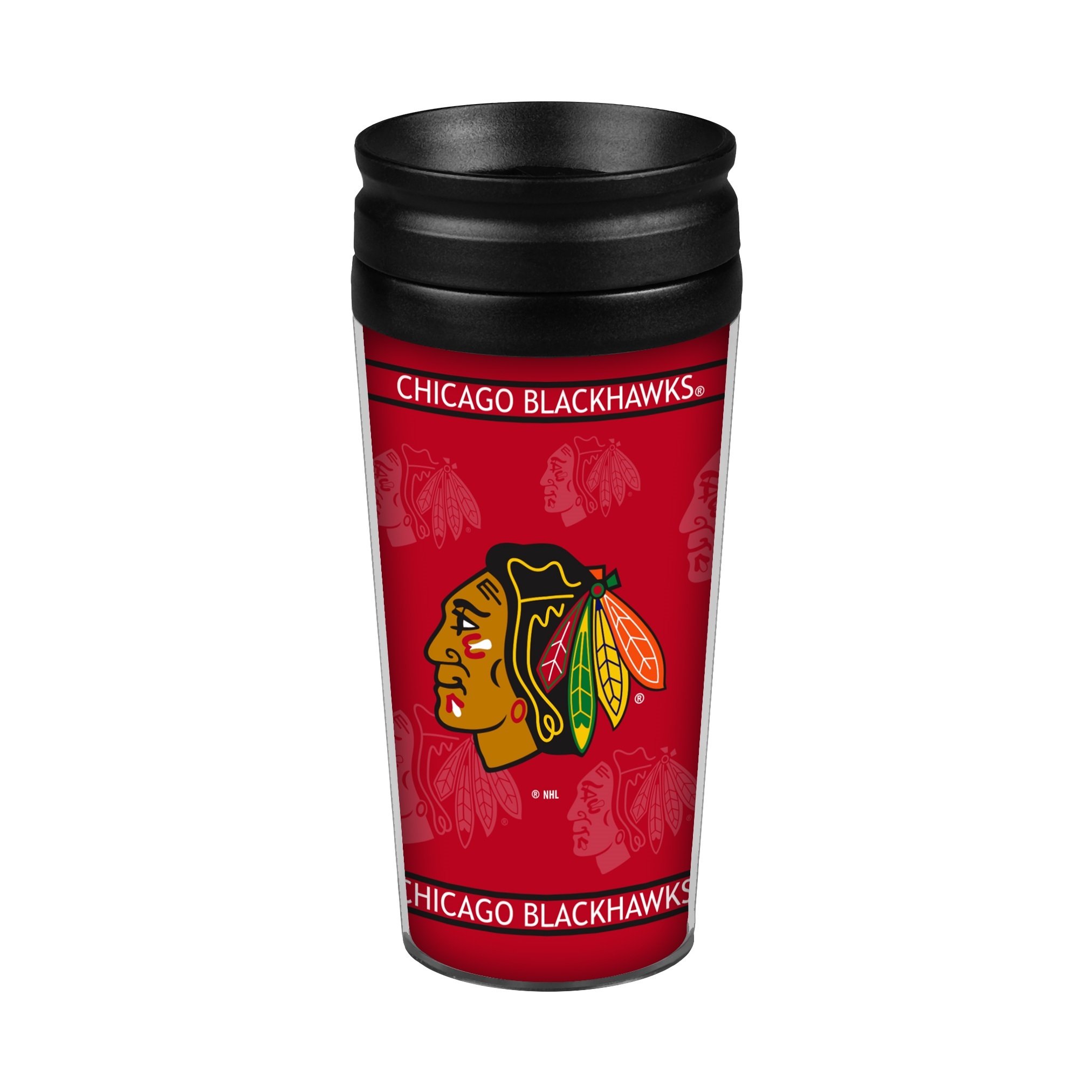Boelter Brands NHL Unisex Full Wrap Travel Tumbler 14oz - Insulated Stainless Steel Cup for Coffee, Tea & Cold Drinks - Perfect for Hockey Fans, Office, Gym & Outdoor Activities