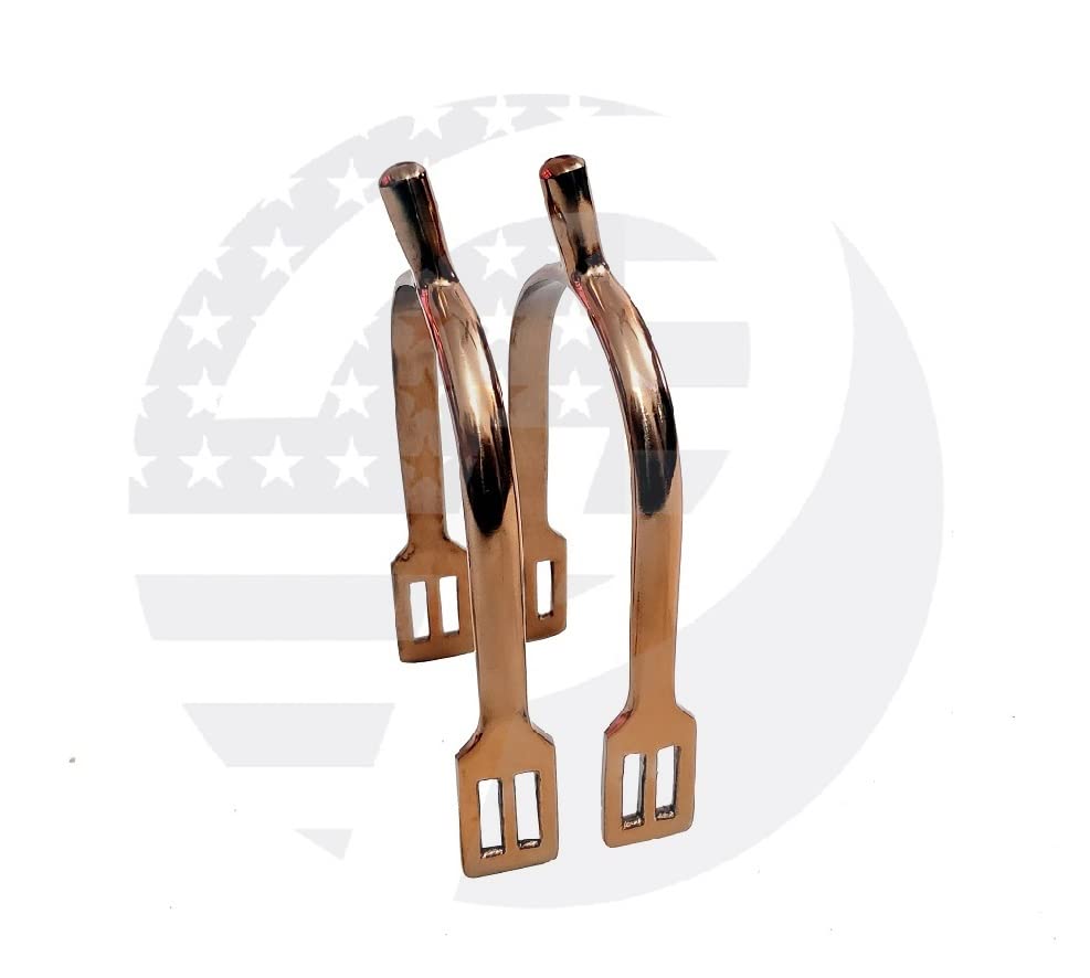 Premium Rose Gold Horse Spurs - Lightweight Equestrian Spurs for Western & English Riding - Perfect for Training, Shows & Competitions