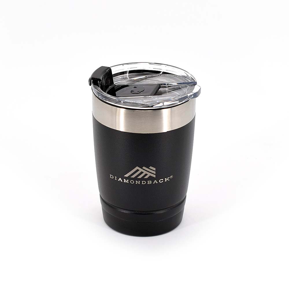 Diamondback DB 12oz Insulated Stainless Steel Tumbler with Lid - Perfect for Coffee, Tea & Cold Drinks at Home, Office or Travel