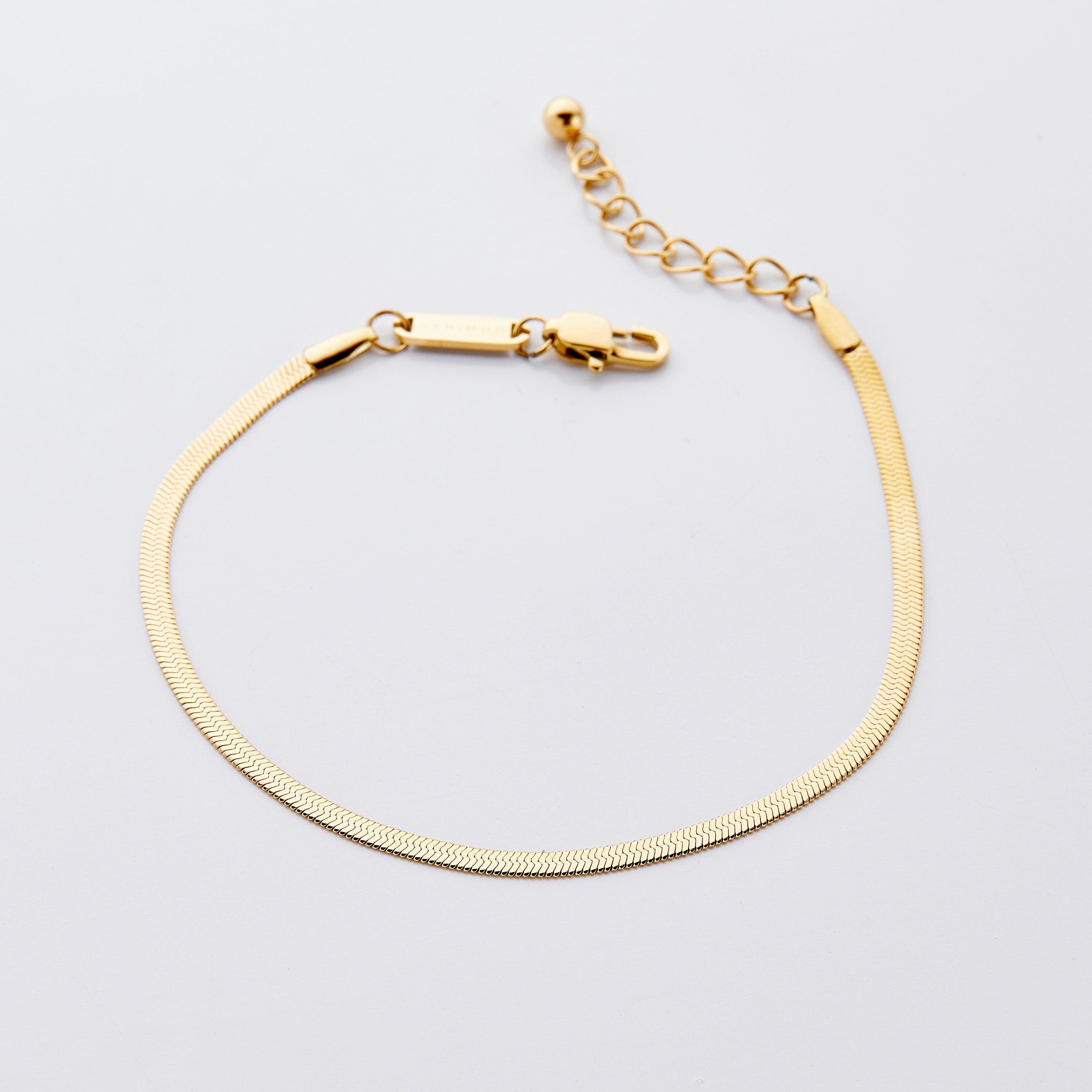 Stylish Herringbone Chain Anklet for Women & Girls - Perfect for Beach, Summer Outfits & Casual Wear