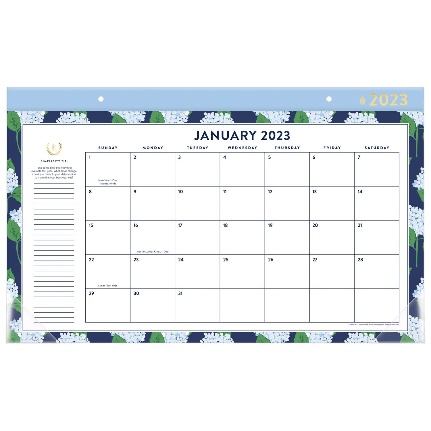 AT-A-GLANCE 2023 Monthly Desk Calendar by Emily Ley | 17.75