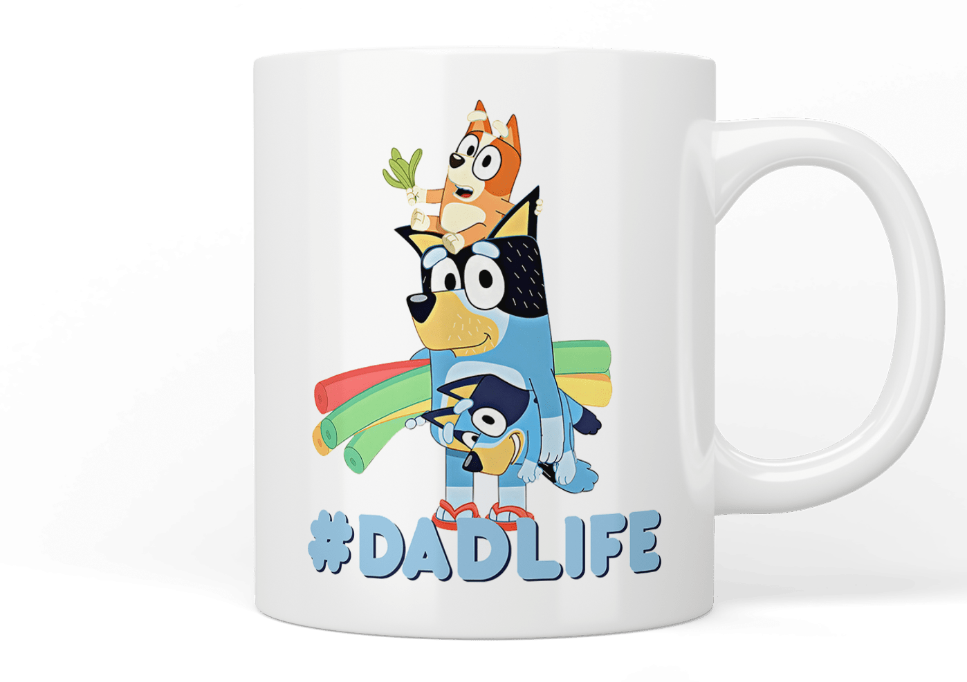 Bluey: Dad Life Coffee Mug - Funny Cartoon Gift for Father's Day, Birthday & Office Use - Perfect for Tea, Coffee & Hot Beverages