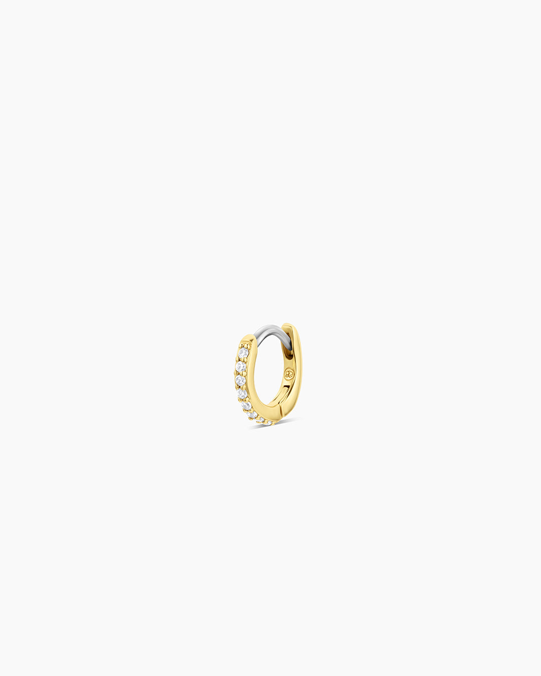 Shimmer Single Huggie Earrings - Dainty Gold Hoop Earrings for Women, Minimalist Everyday Jewelry - Perfect for Work, Date Night & Casual Outfits