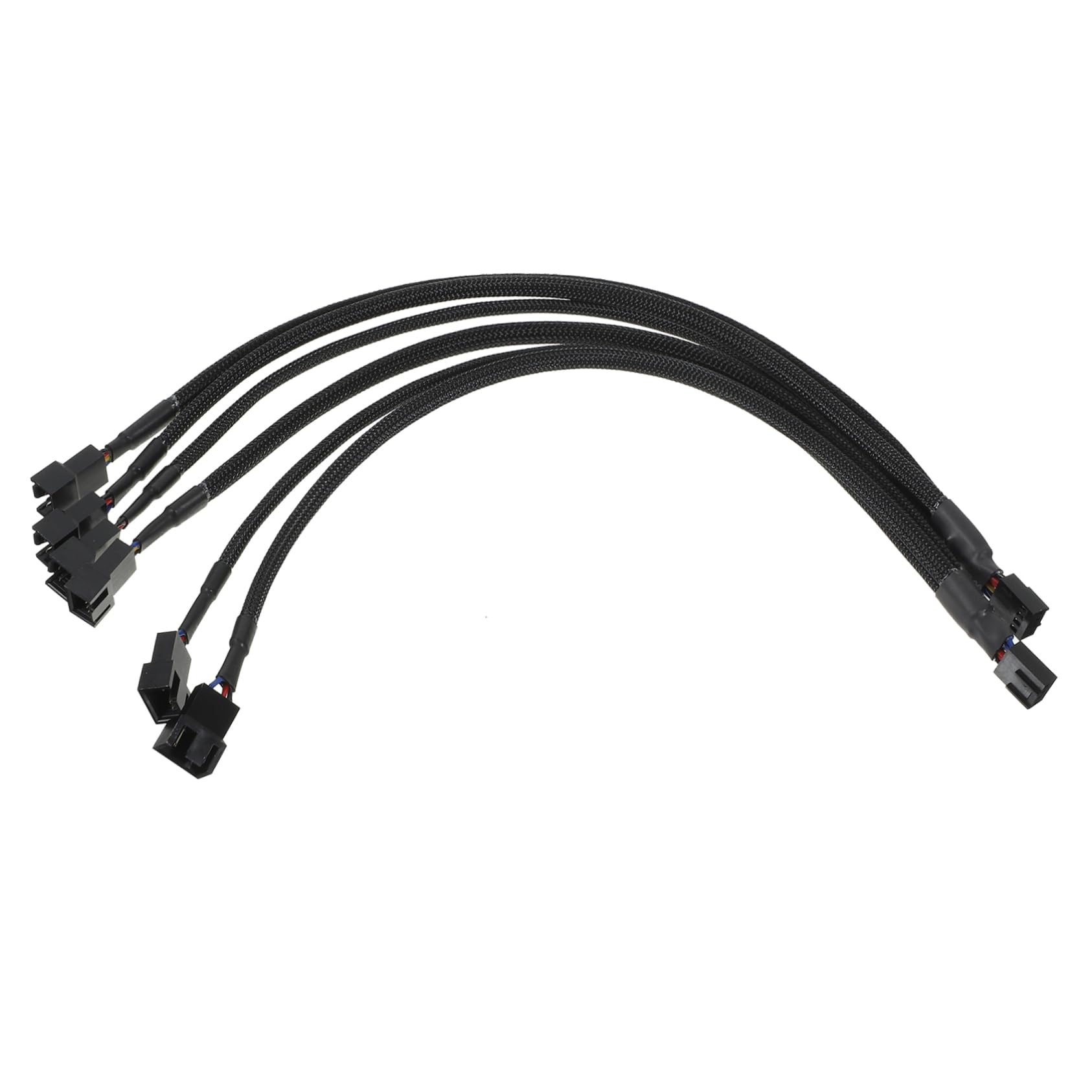 Veemoon 2-Pack 4 Pin PWM CPU Fan Splitter Cable - Y Splitter Adapter for Desktop PC Case Fans - Perfect for Gaming Rigs, Workstations & Custom PC Builds