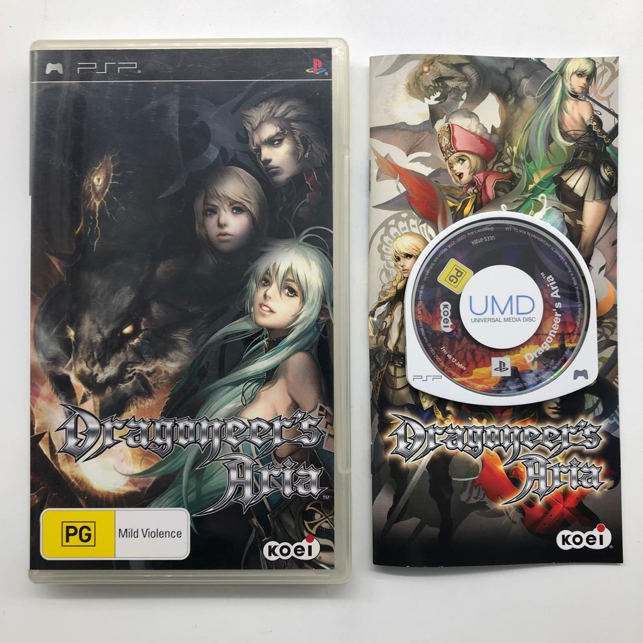 Dragoneer's Aria - Complete PSP Game for Playstation Portable with Original Manual | Classic JRPG Adventure for Retro Gaming Enthusiasts