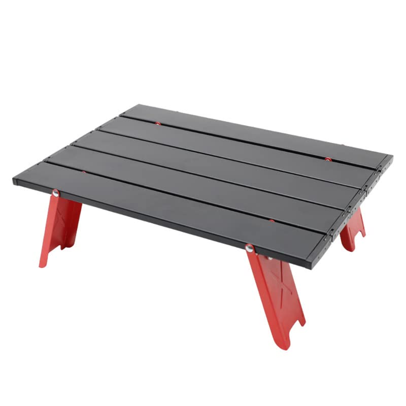 Lightweight Aluminum Alloy Folding Table - Portable Outdoor Camping Desk for Hiking, Travel, Picnic & Beach (Compact & Durable for Backyard, RV, Tailgating)