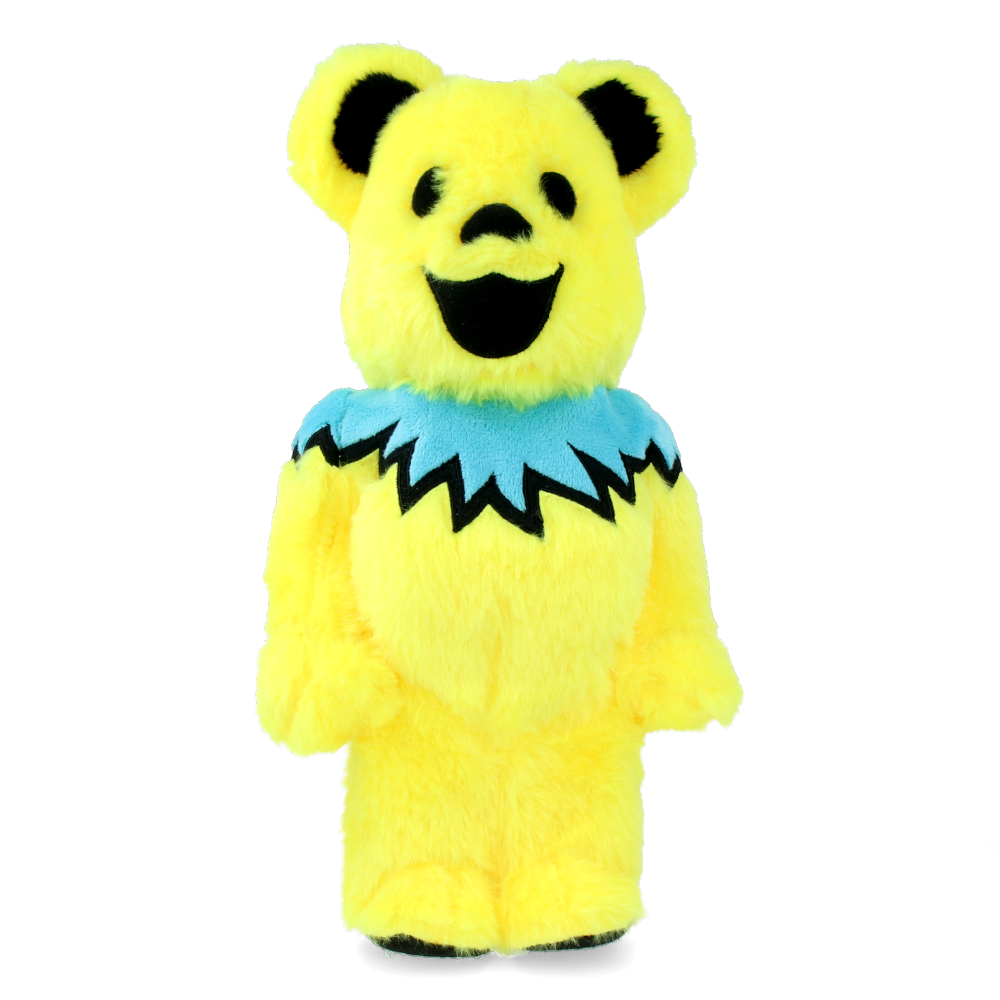 400% Bearbrick Grateful Dead Dancing Bears Collectible Figure - Limited Edition Yellow Costume Version | Perfect for Vinyl Toy Collections, Pop Culture Displays & Music Memorabilia