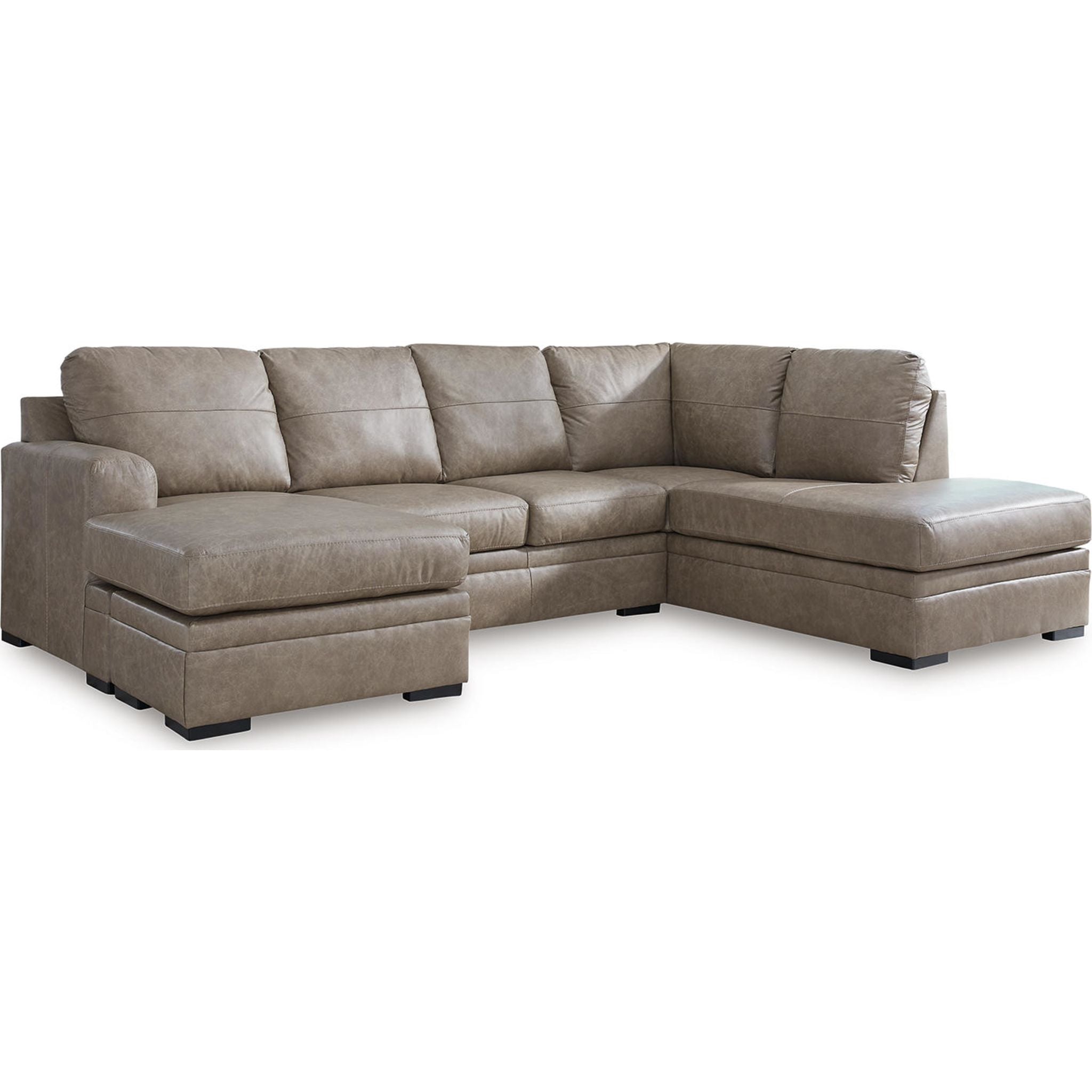 Amuleto 2-Piece Sectional Sofa with Chaise Lounge - Modern L-Shaped Couch for Living Room, Family Room & Home Theater Comfort