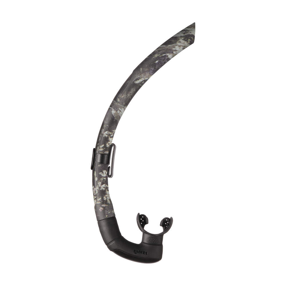 Premium Mares Dual Camo Free Diving Snorkel - Comfortable & Leak-Proof Design for Spearfishing, Scuba Diving & Ocean Exploration