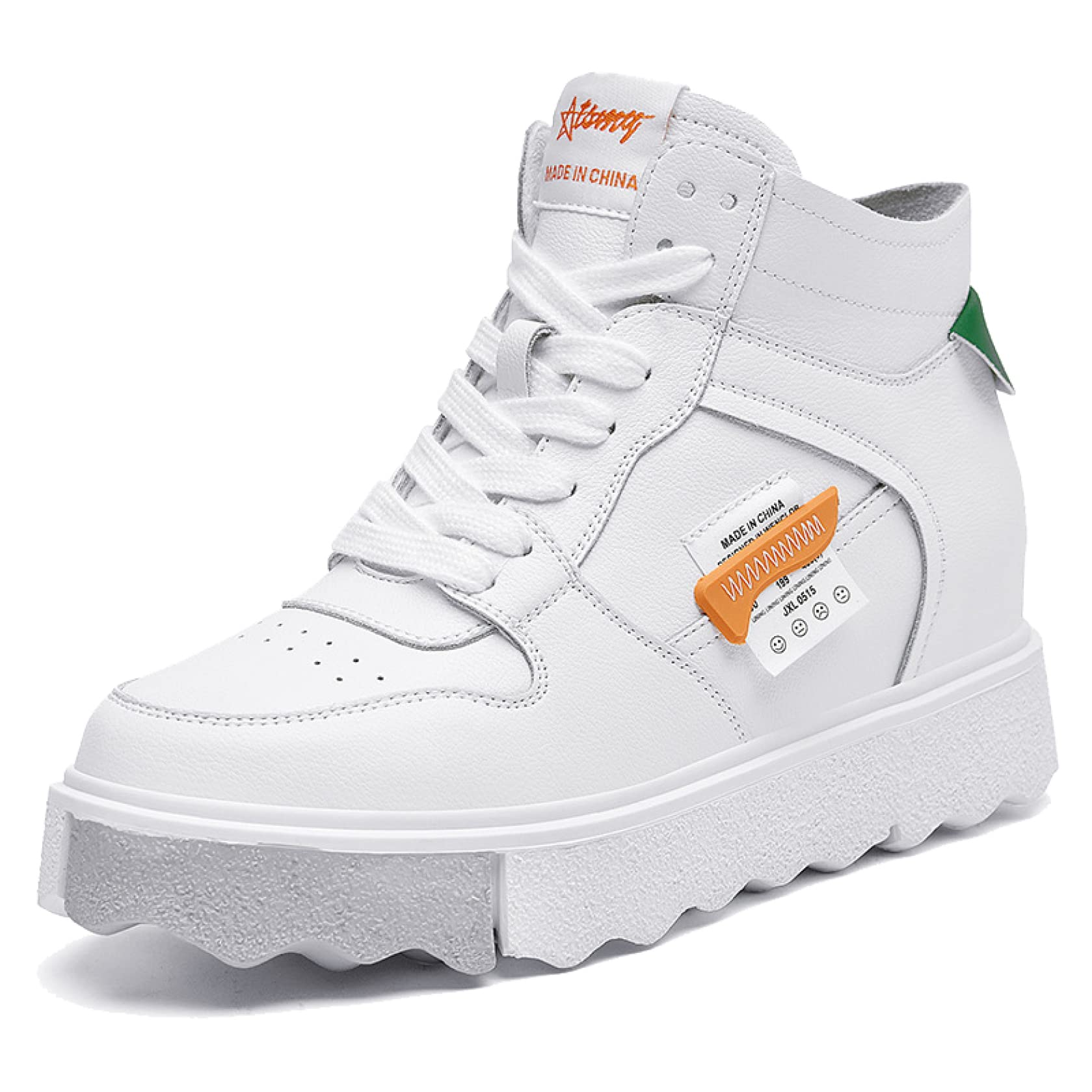 Trendy Women's Wedge Sneakers with Hidden Heel - Ankle High Platform Walking Shoes for Comfort & Style | Perfect for Casual Outings, Work & Everyday Wear