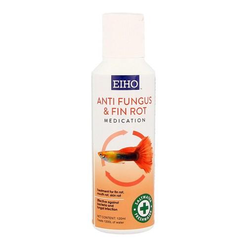 EIHO Anti Fungus & Finrot Fast Treatment for Fish - Effective Aquarium Medication to Cure Fungal Infections & Fin Rot in Freshwater & Saltwater Fish - Ideal for Home Fish Tanks, Ponds & Aquatic Pets