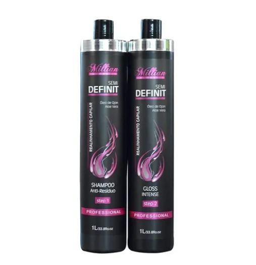 Definitive Semi Definitive Progressive Realignment Brazilian Blowout Kit - 2x1L Professional Hair Treatment for Smooth & Frizz-Free Hair | Salon-Quality Results at Home | Perfect for Damaged, Curly & Unmanageable Hair