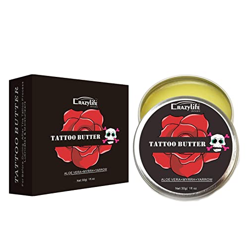 Tattoo Aftercare Lotion - Moisturizing & Brightening Cream for Older Tattoos | Skin Rejuvenation & Tattoo Enhancement | Perfect for Daily Tattoo Maintenance & Faded Ink Revival