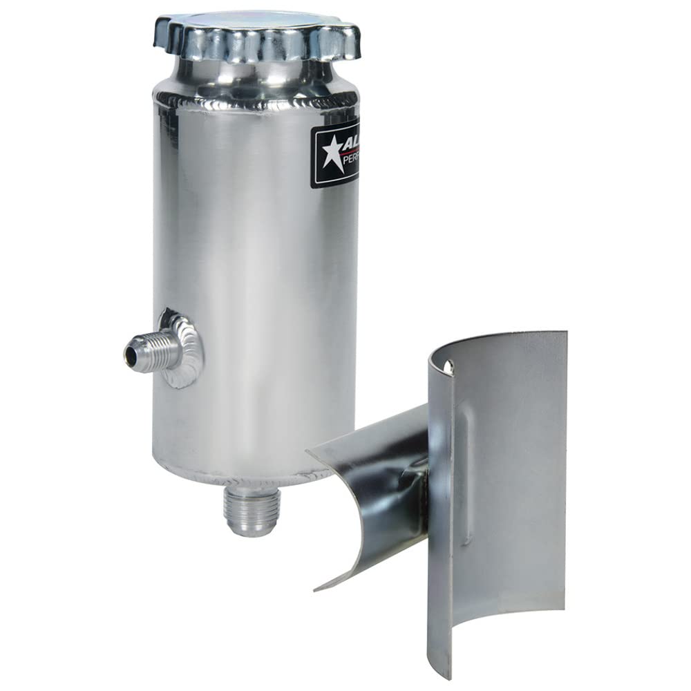 Allstar Performance 36130 ECONO Power Steering Tank with Bracket - Universal Fit for Racing & High-Performance Cars - Perfect for Track Days & Street Builds