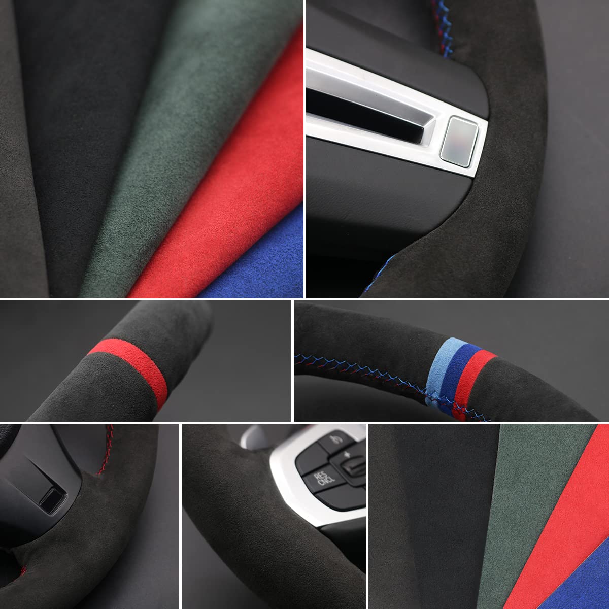 Premium Alcantara Steering Wheel Cover for Mazda MX-5 (2016-2019) - Non-Slip Grip, Luxury Feel & Enhanced Driving Comfort - Perfect for Daily Commutes & Road Trips