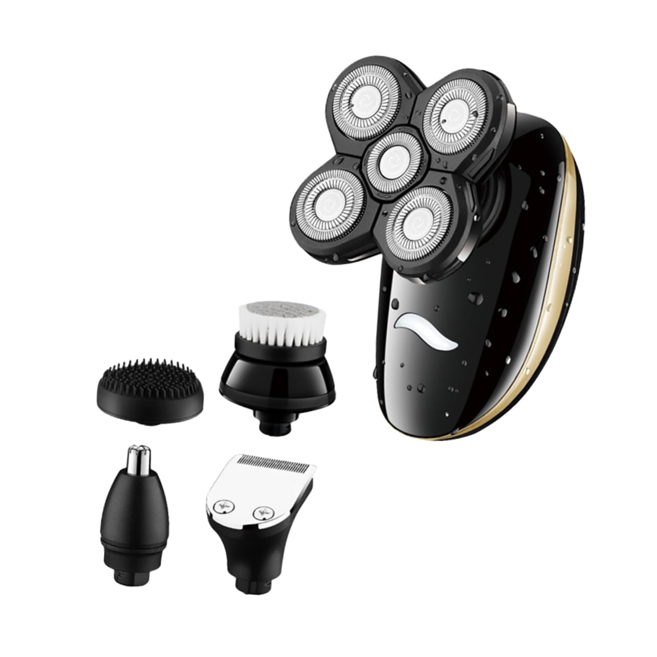 Hemoton 5-in-1 Rechargeable Electric Razor for Men - Waterproof Shaving Machine with Washable Head - Perfect for Travel, Gym & Daily Grooming