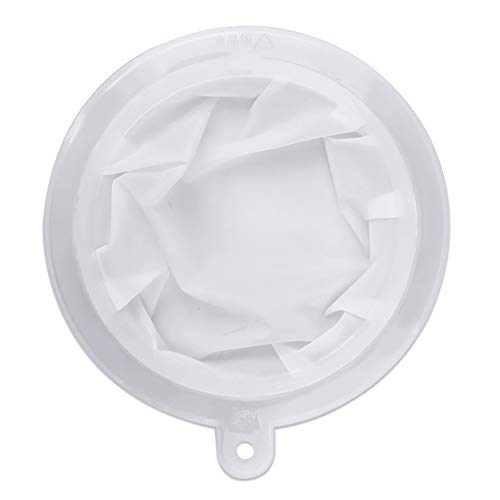 Premium 200 Mesh Food Filter Screen - 5.1 Inch (13cm) Stainless Steel Kitchen Funnel Strainer for Juice, Wine, Milk & Soy Milk | Perfect for Home Brewing, Coffee Making & DIY Beverage Filtering
