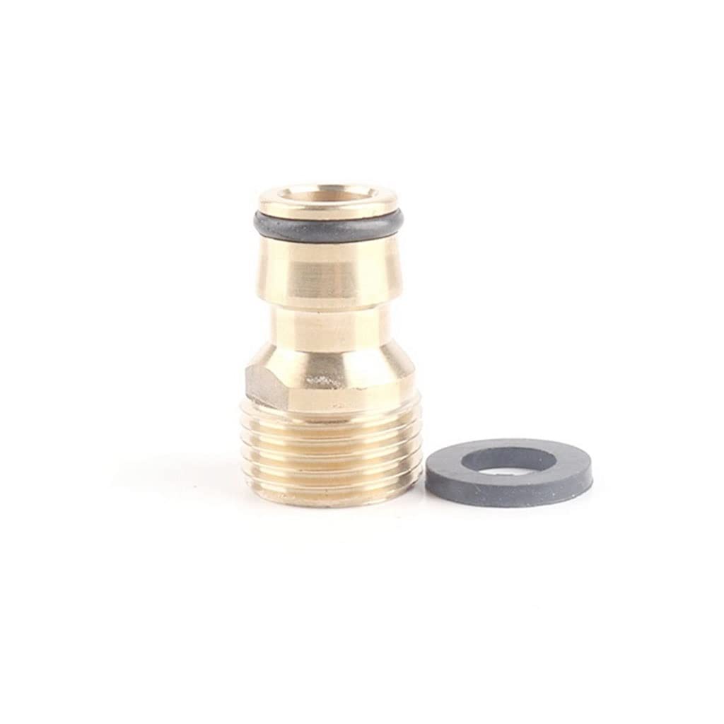 1PCS Garden Quick Connector - Copper Thread Metal Joint for Irrigation Hose Fittings, Watering Tube Accessories & Pipe Adapter (1/2 Inch) - Perfect for Lawn Sprinkler Systems, Drip Irrigation & Outdoor Gardening