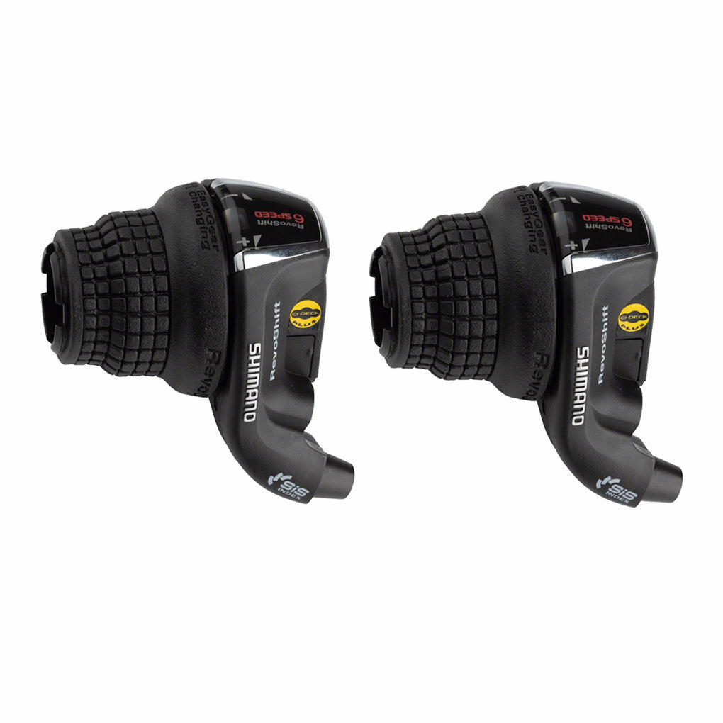 Shimano Tourney SL RS35 3x6 Speed Bicycle Twist Shift Lever Set - Compatible with Mountain & Road Bikes for Smooth Gear Shifting