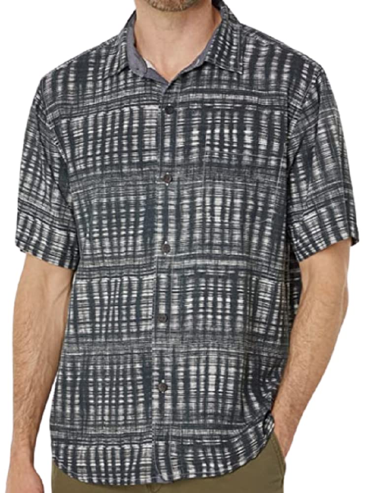 Tommy Bahama Men's Daybreak Batik Silk Camp Shirt - Lightweight Hawaiian Style Button Down for Summer Vacation, Beach Party & Casual Wear