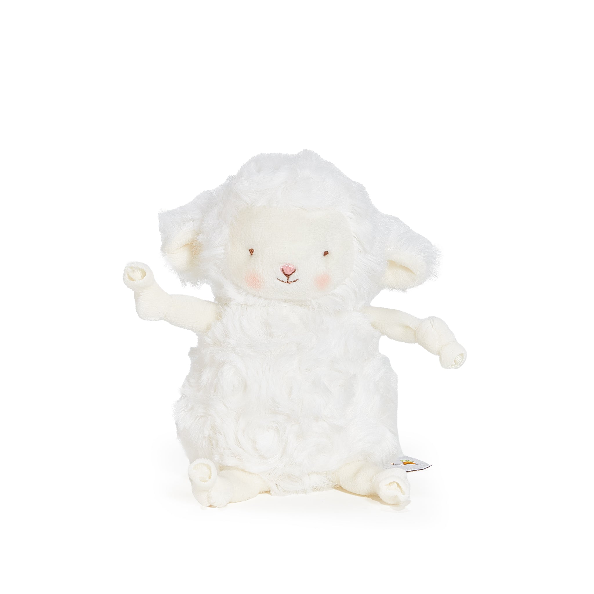 Roly Poly Kiddo White Lamb Plush Toy - Soft Cuddly Stuffed Animal for Babies & Toddlers - Perfect Nursery Decor, Gift for Newborns and Kids