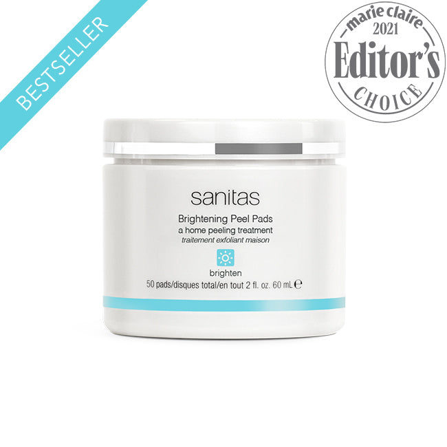 Brightening Exfoliating Peel Pads for Face - Glycolic Acid & Vitamin C Treatment - Glowing Skin Care Routine for Morning & Night Use