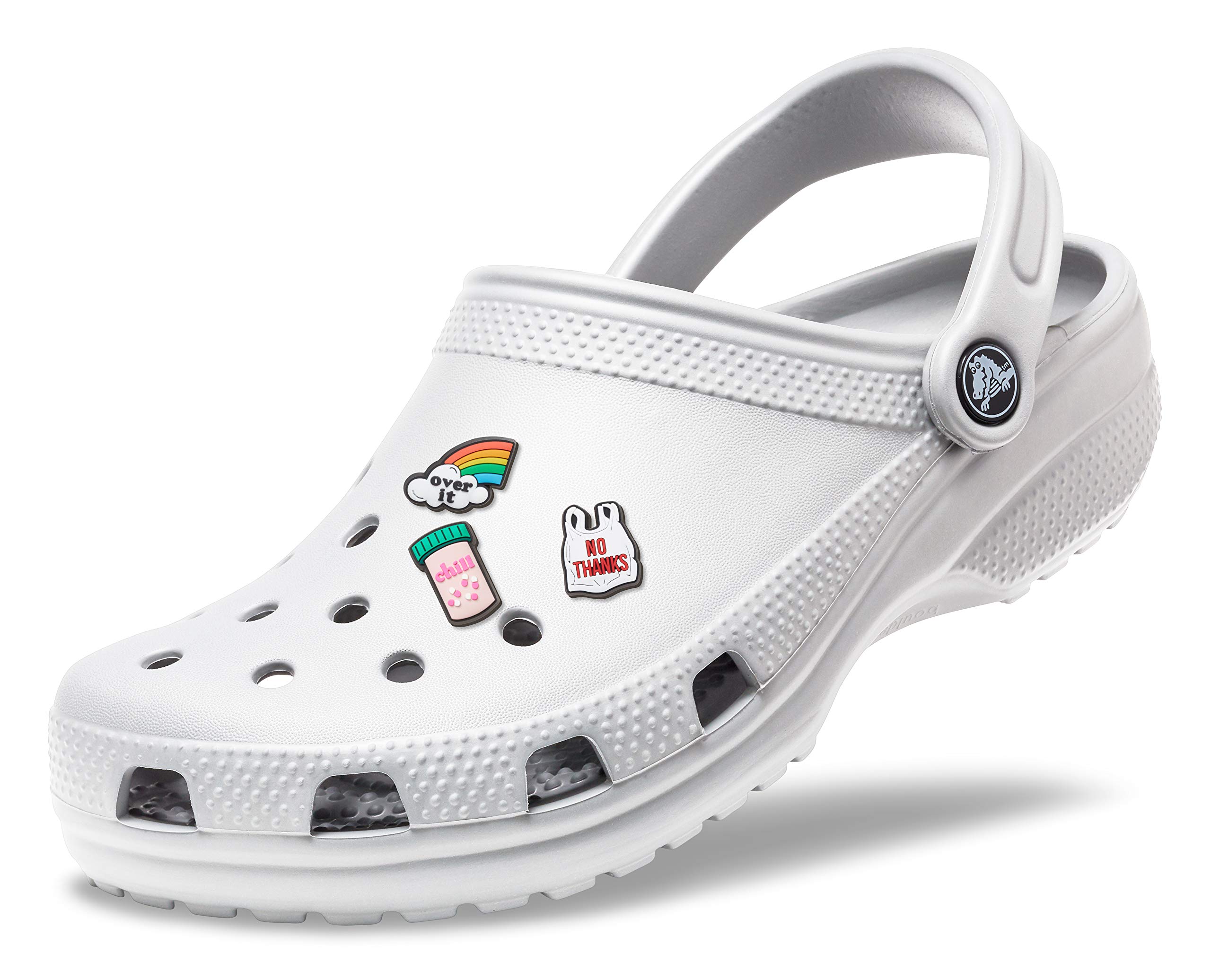Crocs Classic Clogs for Men & Women with 3-Pack Jibbitz Charms - Comfortable Slip-On Shoes for Casual Wear, Gardening, and Outdoor Activities