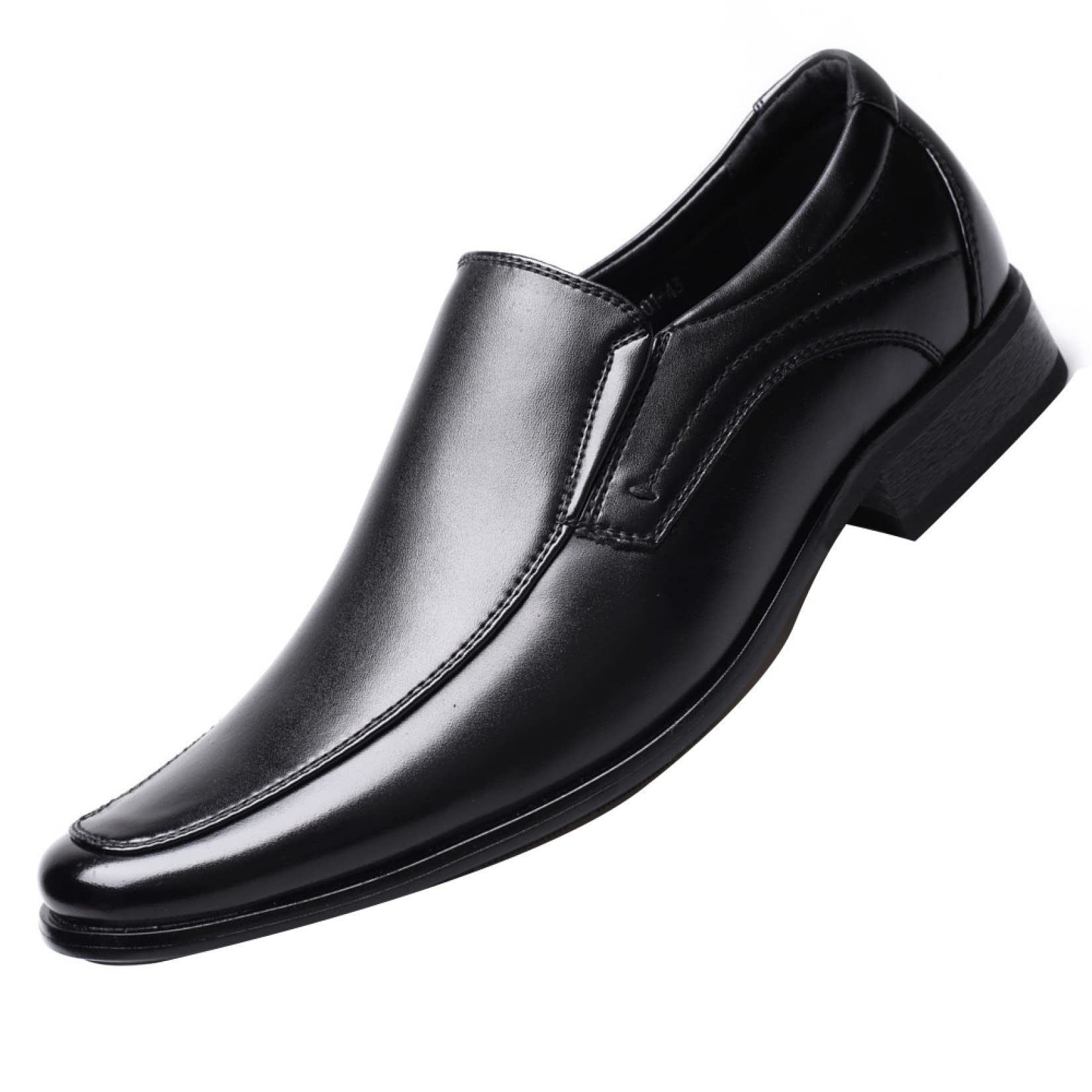 Men's Classic Loafer Business Dress Shoes - Elegant Formal Slip-On Oxfords for Wedding & Office (Black/Brown) | Perfect for Business Meetings, Corporate Events & Special Occasions