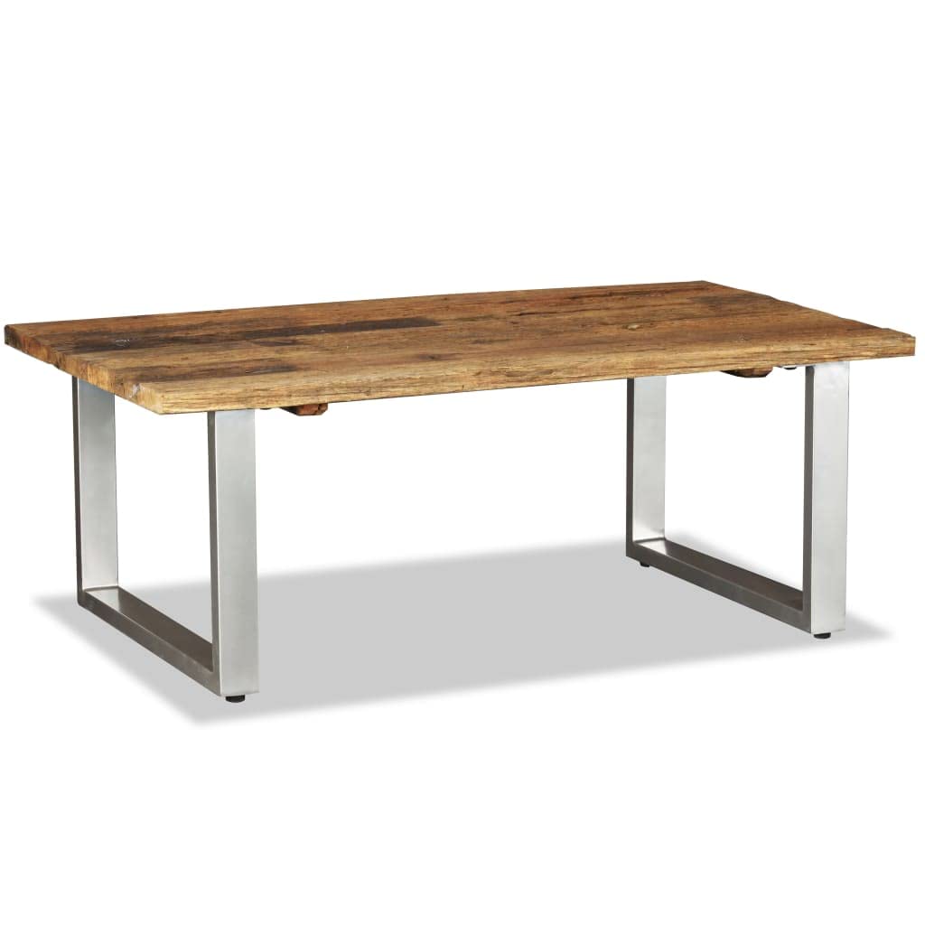 Solid Reclaimed Wood End Table - 39.4