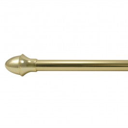 5/8 Inch Brass Café Curtain Rod - Perfect for Kitchen, Bathroom, and Bedroom Window Treatments